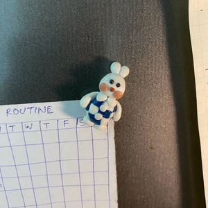 3 Bunny Refrigerator Magnets