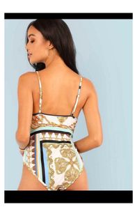 chain print bodysuit