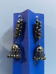 Black Jhumki With Ghungroo