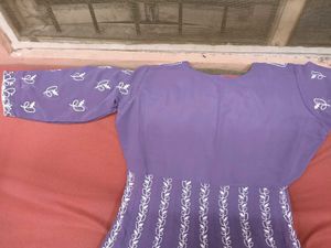 BrandNew Lavender Lucknow Embroidered Kurta