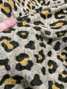Marks &amp; Spencer Woolen Leopard Print T-Shirt Dress