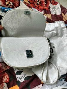 White Og Crocodile Crossbody Bag