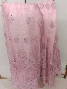 Pink Embroidered Kurta