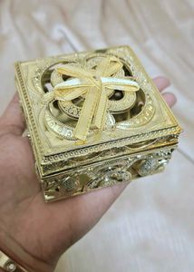 New Unused Ornate Gold Decorative Box