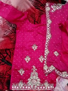 Heavy Embroidered Kurta Salwar With Dupatta