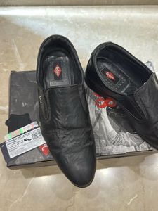 Black Textured Lee Cooper Shoes Men’s