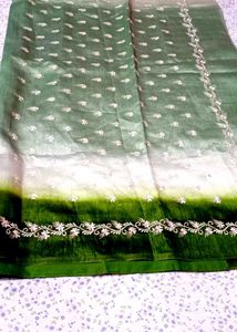 Elegant Green Silk  Saree2