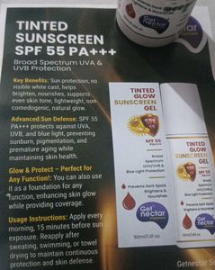 Gel Nectar Tinted Glow Sunscreen SPF 55