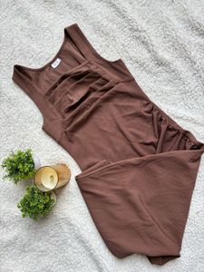 Brown Midi Dress