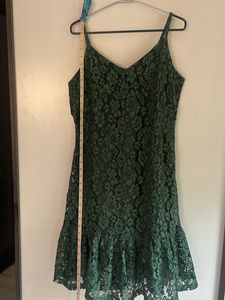 Green Lace Cami Dress