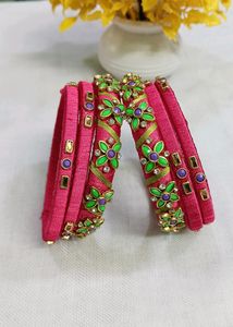 Silk thread Bangle Set