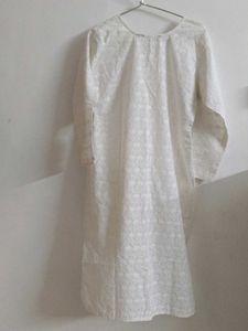 White Chikankari Kurta
