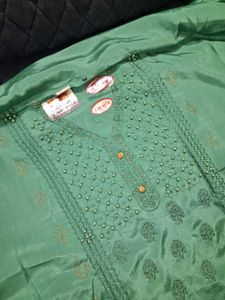 Sea Green Dress Material