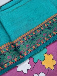 Brand New Assam Soft Silk Saree Sea Green Colour