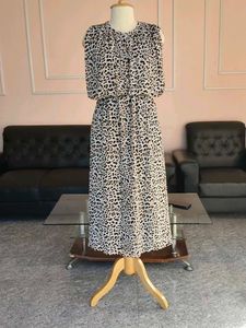 Leopard Print Sleeveless Dress