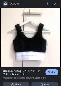 🇹🇷 Alexander Wang Imported Crop Top