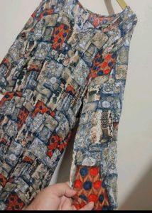 Multi Printed Cotton Kurti For 36 Bust