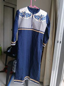 Blue Long Kurti