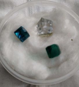Gemstone Collection Glass Crystal 3 Pcs