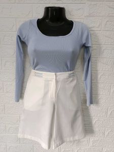 Korean Offwhite Shorts