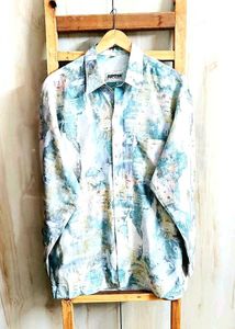 Jupiter Abstract Print Shirt Size-46