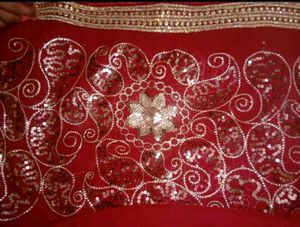 Maroon Saree