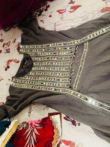 Beautiful Jacket Dress Mirror Work