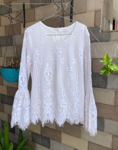 Lace Bell Sleeve Top
