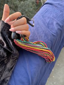 Colorful Beaded Tassel Necklace