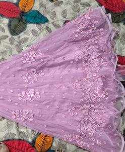 Elegant Pink Floral Gown