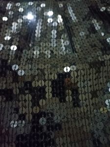 Black Sequins Shining Skirt Pant