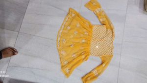 TOP NET FABRIC WITH FULL MIRROR WORK AND EMBROIDER