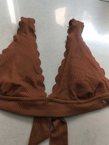 XL Cute Brown Bikini Top(Aerie)