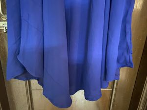 Blue Long Skirt With Zip To Adjust