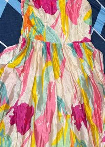 Colorful Abstract Print Dress