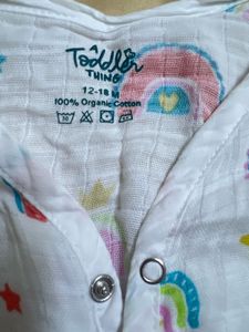 Muslin Cute Rainbow Baby Outfit