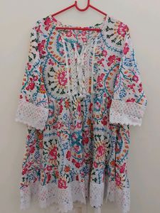 Floral A-Line Mini Dress
