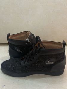 Christian Louboutin Black High-Top Sneakers