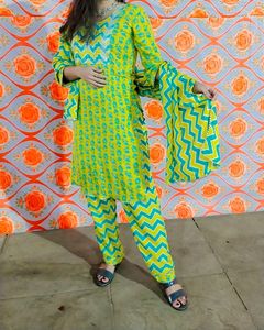 Asymmetric Pattern Dress