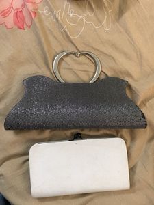 Sparkly Silver Clutch