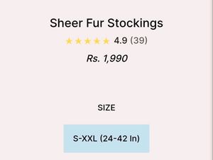 Theater Sheer Fur Stocking Leggings