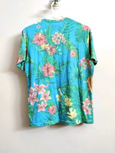 Men&#39;s cotton floral tshirt