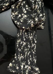 Floral Pleated Off-Shoulder Stylish Top