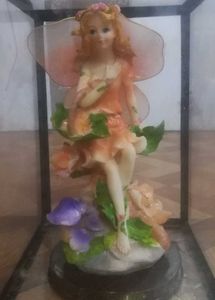 Elegant Fairy Showpiece in a Glass Display Box.