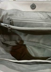 Ivory Quilted Tote Bag