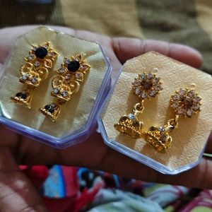 Vintage Gold Tone Drop Earrings