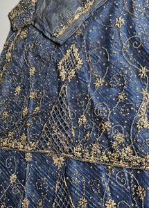 Red &amp; Gold Embroidered Lehenga