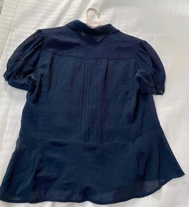 Keith Blue Blouse Bust 36
