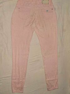 Pink Patterned Jeans
