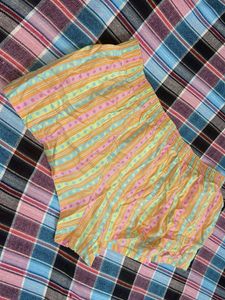 Y2k Striped &amp; Dotted Shorts